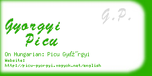 gyorgyi picu business card